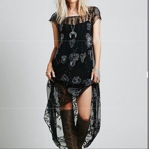 RARE Free People Journey Embellished Slip Dress